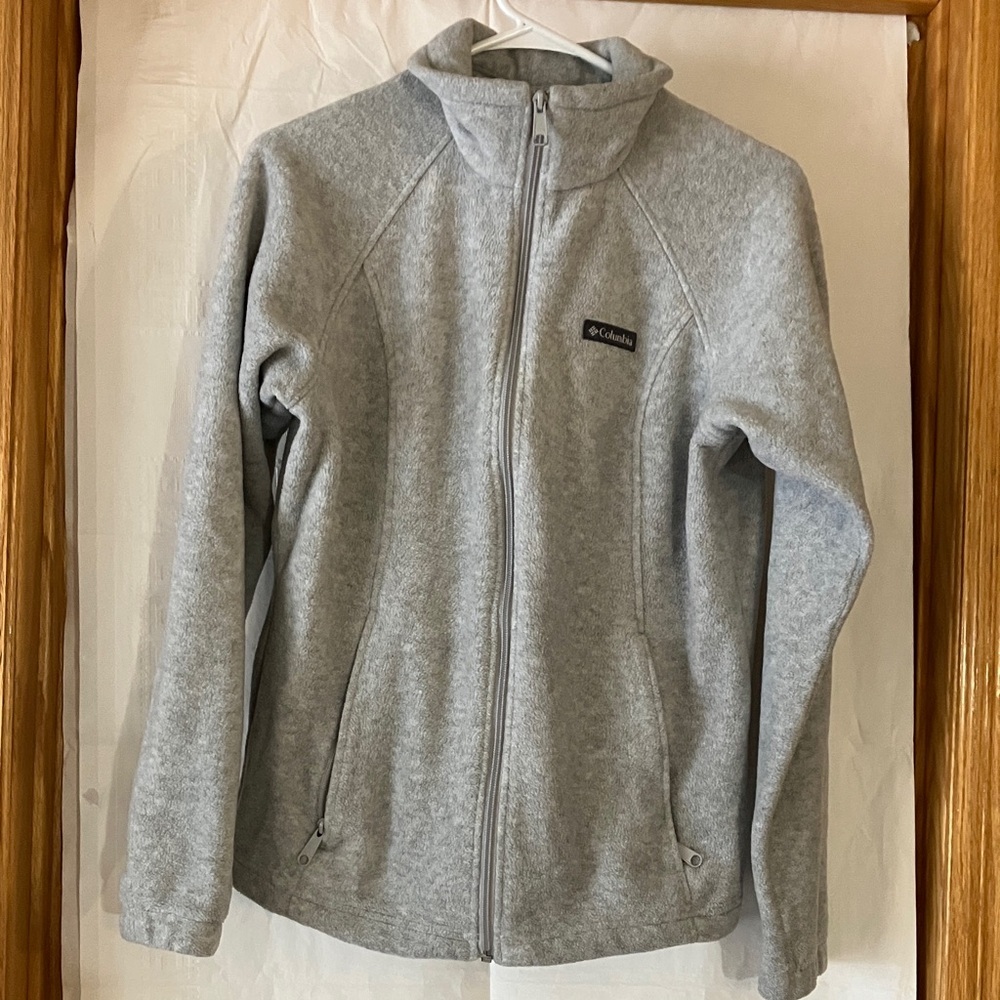 Columbia Women’s M Gray Long Sleeve Benton Fleece Full Zip Jacket